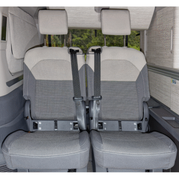 Brandrup Second Skin Seat Covers for Rear Seat- VW California Multivan, T7 (Ribella Sandwick / Raven)