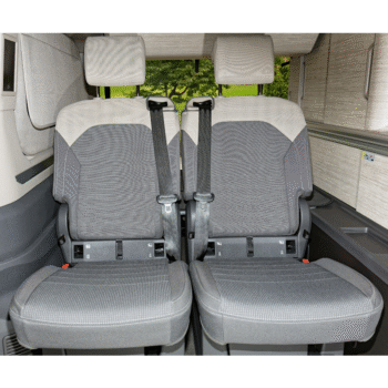 Brandrup Second Skin Seat Covers for Rear Seat- VW California Multivan, T7 (Bright Dots Raven / Sandwick)