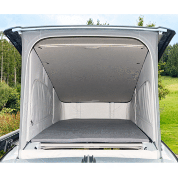 Brandrup iXTEND Fitted Sheets for VW Multivan California (T7) Original Mattress in the Pop-Top Roof - Single Jersey Raven 100 707 630