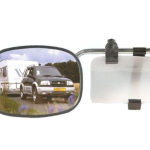2x HABA ARGUS CARAVAN/TRAILER FULLY ADJUSTABLE TOWING MIRRORS EASY FIT/CLIP ON
