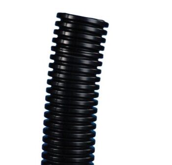 Black 3/4" Convoluted Hose. Sold by the Metre