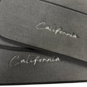 VW 'California' Embroidered Step Mats for VW Multivan California Ocean/Coast (T7) 2025> - Grey